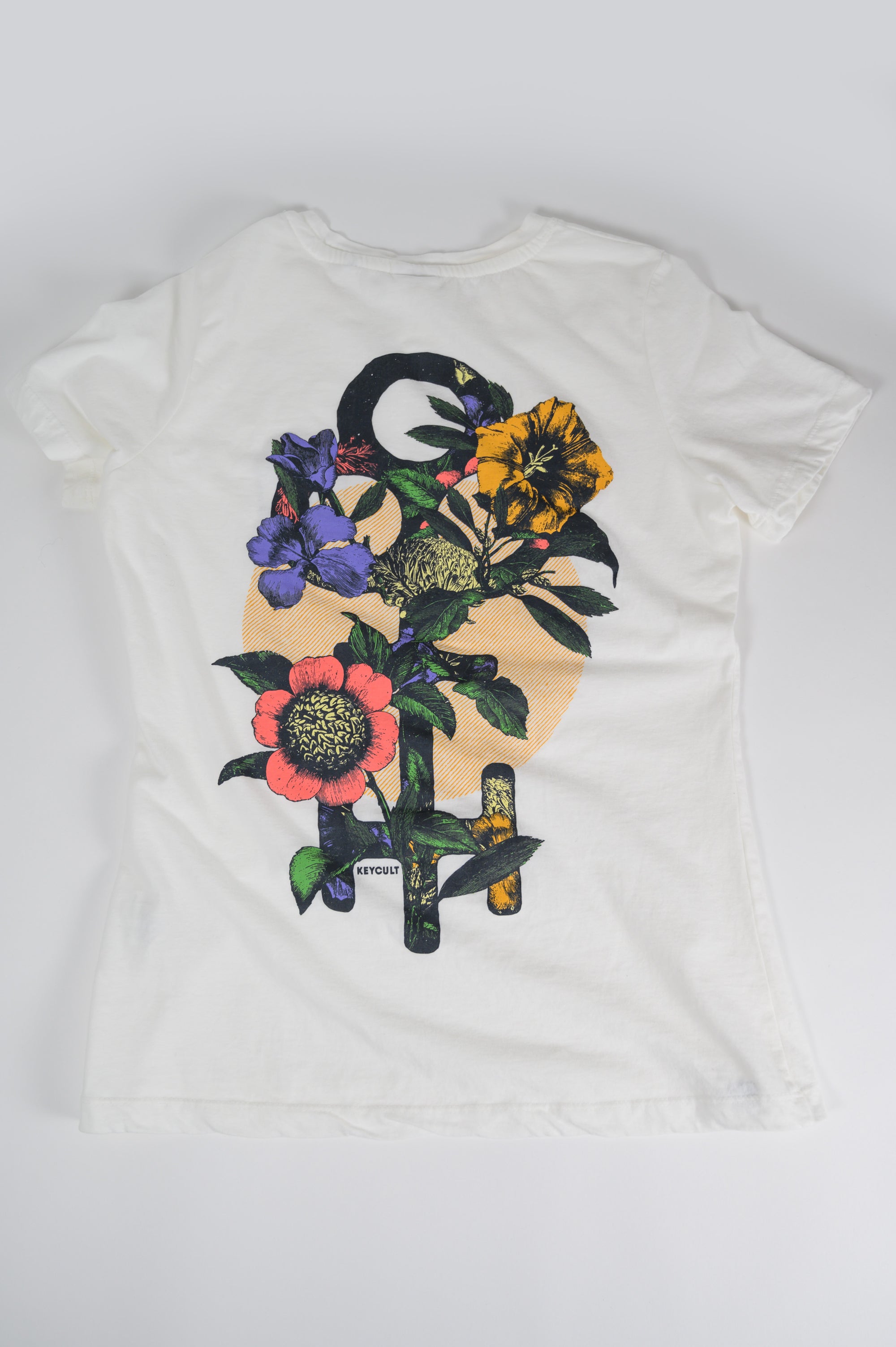 Botanical Key Crew (White, Fitted-Cut)